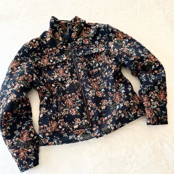 Blank NYC Women’s Tapestry Flight Bomber Jacket - Picture 2 of 8